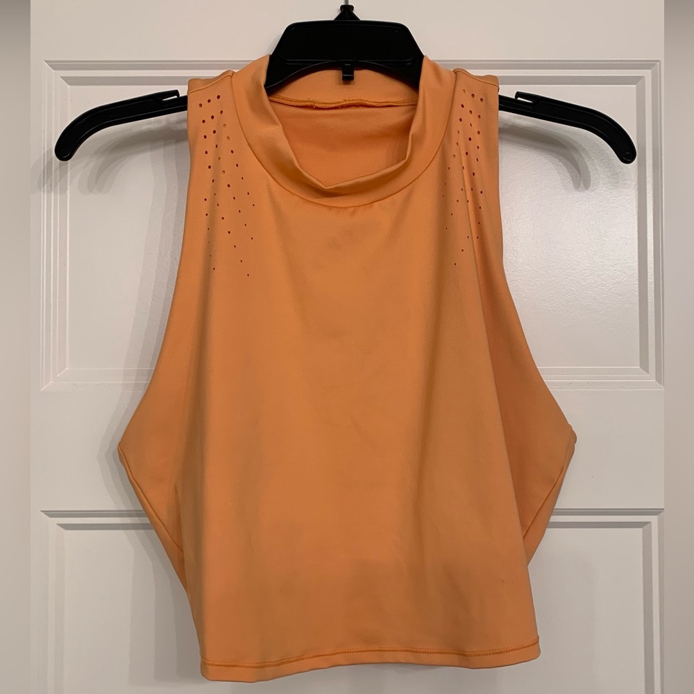 All In Motion Orange Crop Athletic Top Size XL